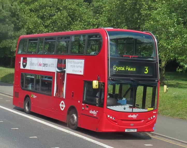 Abellio Alexander Dennis Enviro400H 2437